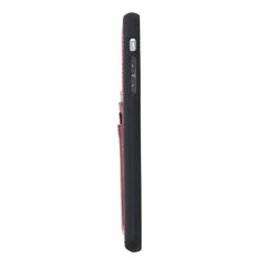 Funda tipo billetera de cuero Capri Snap On para iPhone 7 Plus