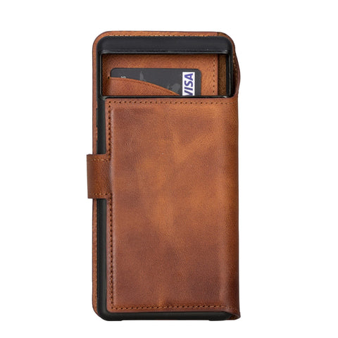 Ravenna RFID Blocking Detachable Leather Wallet Case for Google Pixel 7