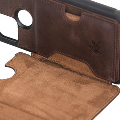 Funda tipo billetera de cuero con bloqueo RFID Florence para Google Pixel 5