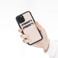 Funda tipo billetera de cuero Cosa Snap On para iPhone 11 Pro