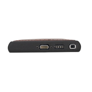 Funda tipo billetera de cuero Capri Snap On para Samsung Galaxy S23 Ultra