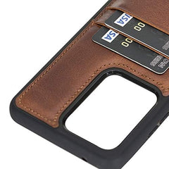 Funda tipo billetera de cuero Capri Snap On para Samsung Galaxy S20 Ultra