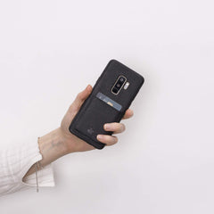 Funda tipo billetera de cuero Cosa Snap On para Samsung Galaxy S9 Plus