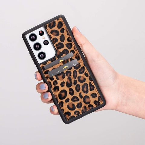 Capri Snap On Leather Wallet Case for Samsung Galaxy S21 Ultra
