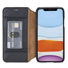 Venice RFID Blocking Leather Wallet Stand Case for iPhone 11