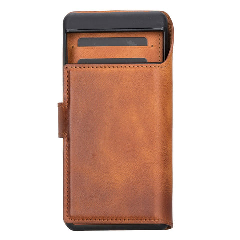 Funda tipo billetera de cuero con bloqueo RFID Florence-flex para Google Pixel 7