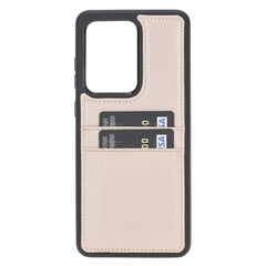 Funda tipo billetera de cuero Capri Snap On para Samsung Galaxy S20 Ultra