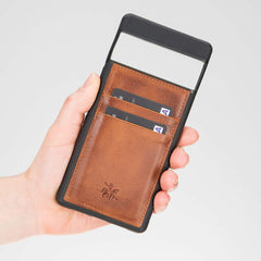 Capri Snap On Leather Wallet Case for Google Pixel 6 Pro
