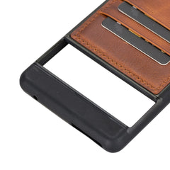 Funda tipo billetera de cuero Capri Snap On para Google Pixel 7 Pro