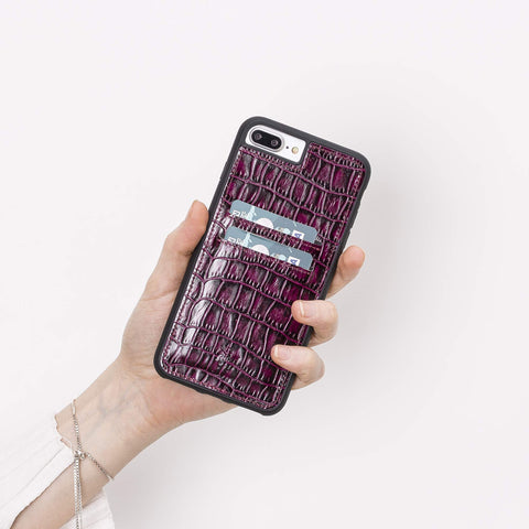 Funda tipo billetera de cuero Cosa Snap On para iPhone 7 Plus