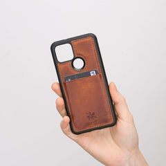 Capri Snap On Leather Wallet Case for Google Pixel 5