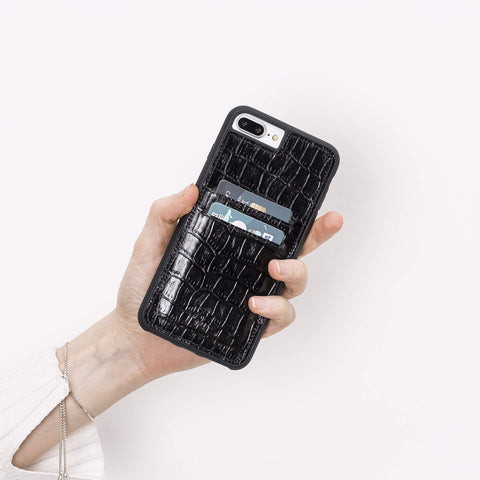 Funda tipo billetera de cuero Cosa Snap On para iPhone 7 Plus