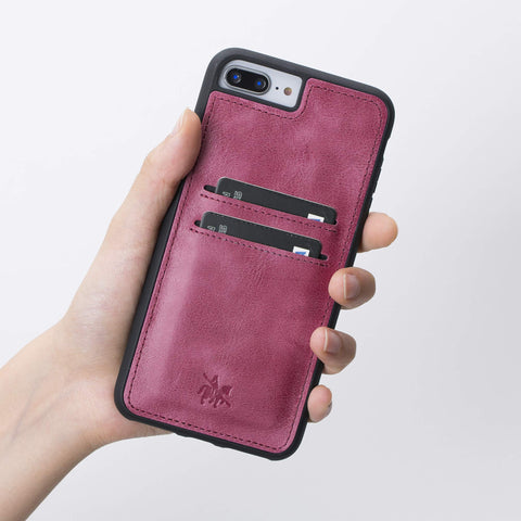 Funda tipo billetera de cuero Cosa Snap On para iPhone 7 Plus