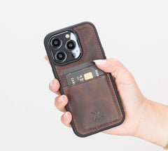Capri Snap On Leather Wallet Case for iPhone 14 Pro