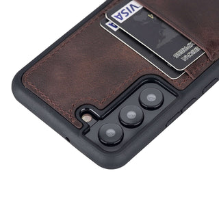 Funda tipo billetera de cuero Capri Snap On para Samsung Galaxy S22