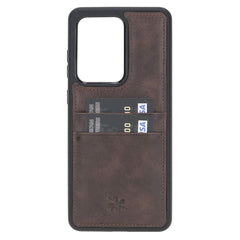 Funda tipo billetera de cuero Capri Snap On para Samsung Galaxy S20 Ultra