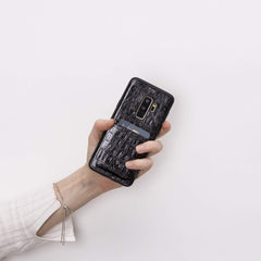 Funda tipo billetera de cuero Cosa Snap On para Samsung Galaxy S9 Plus