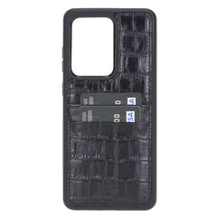 Funda tipo billetera de cuero Capri Snap On para Samsung Galaxy S20 Ultra
