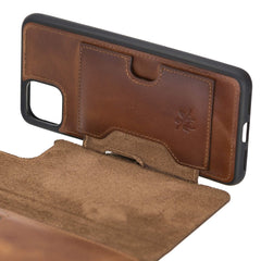 Funda tipo billetera de cuero con bloqueo RFID Florence para Google Pixel 4