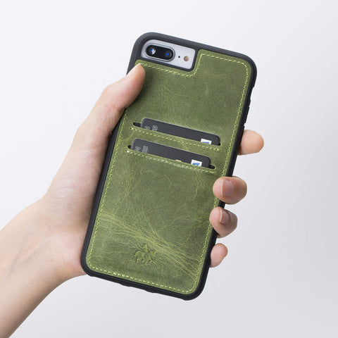 Funda tipo billetera de cuero Cosa Snap On para iPhone 7 Plus