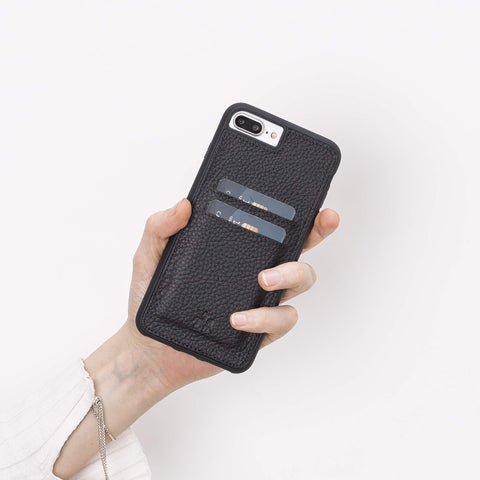 Funda tipo billetera de cuero Cosa Snap On para iPhone 7 Plus