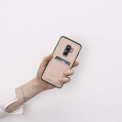 Funda tipo billetera de cuero Cosa Snap On para Samsung Galaxy S9 Plus