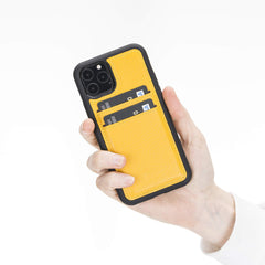 Funda tipo billetera de cuero Cosa Snap On para iPhone 11 Pro