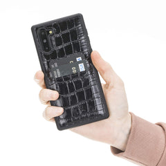 Funda tipo billetera de cuero Cosa Snap On para Samsung Galaxy Note 10