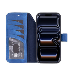 Ravenna RFID Blocking Detachable Leather Wallet Case for iPhone 18 Pro Max