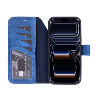 Ravenna RFID Blocking Detachable Leather Wallet Case for iPhone 18 Pro