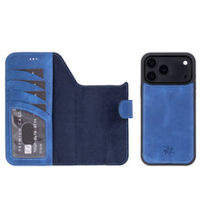 Ravenna RFID Blocking Detachable Leather Wallet Case for iPhone 18 Pro Max