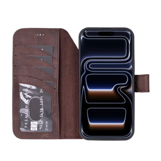 Ravenna RFID Blocking Detachable Leather Wallet Case for iPhone 18 Pro