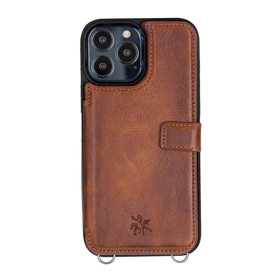 Fermo Leather Crossbody Wallet Phone Case for iPhone 14 Pro