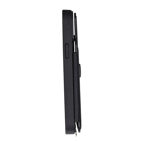 Fermo Funda de cuero para teléfono con billetera cruzada para iPhone 13 Pro Max