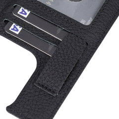 Fermo Funda de cuero para teléfono con billetera cruzada para iPhone 13 Pro