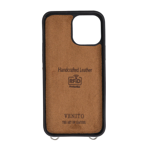 Fermo Funda de cuero para teléfono con billetera cruzada para iPhone 13 Pro Max