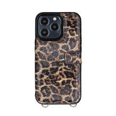 Fermo Funda de cuero para teléfono con billetera cruzada para iPhone 13 Pro