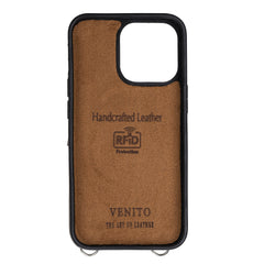 Fermo Funda de cuero para teléfono con billetera cruzada para iPhone 13 Pro