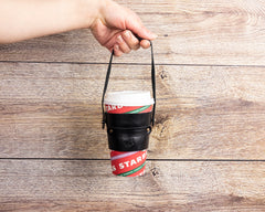 Salerno Leather Coffee Cup Carrying Case