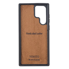 Funda de cuero Lucca Snap On para Samsung Galaxy S22 Ultra