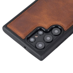 Funda de cuero Lucca Snap On para Samsung Galaxy S22 Ultra