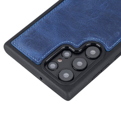 Funda de cuero Lucca Snap On para Samsung Galaxy S22 Ultra