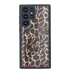 Funda de cuero Lucca Snap On para Samsung Galaxy S22 Ultra