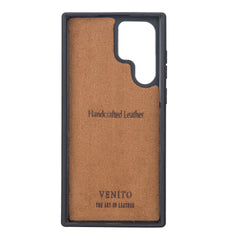 Funda de cuero Lucca Snap On para Samsung Galaxy S22 Ultra