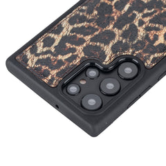 Funda de cuero Lucca Snap On para Samsung Galaxy S22 Ultra