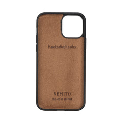 Funda de cuero Lucca Snap On para iPhone 12 Mini