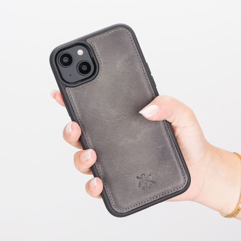 Lucca Snap On Leather Case for iPhone 14 Plus