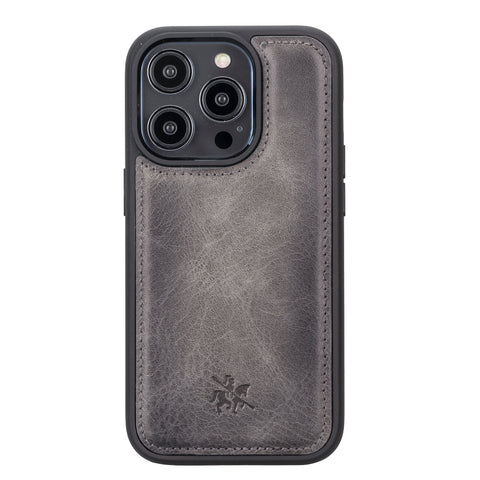 Funda de cuero Lucca Snap On para iPhone 14 Pro