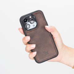 Lucca Snap On Leather Case for iPhone 14 Pro