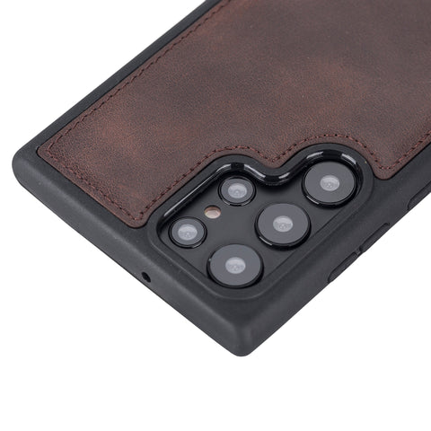 Lucca Snap On Leather Case for Samsung Galaxy S22 Ultra